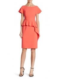 Teri Jon by Rickie Freeman - Cap Sleeve Peplum Dress at Saks Fifth Avenue